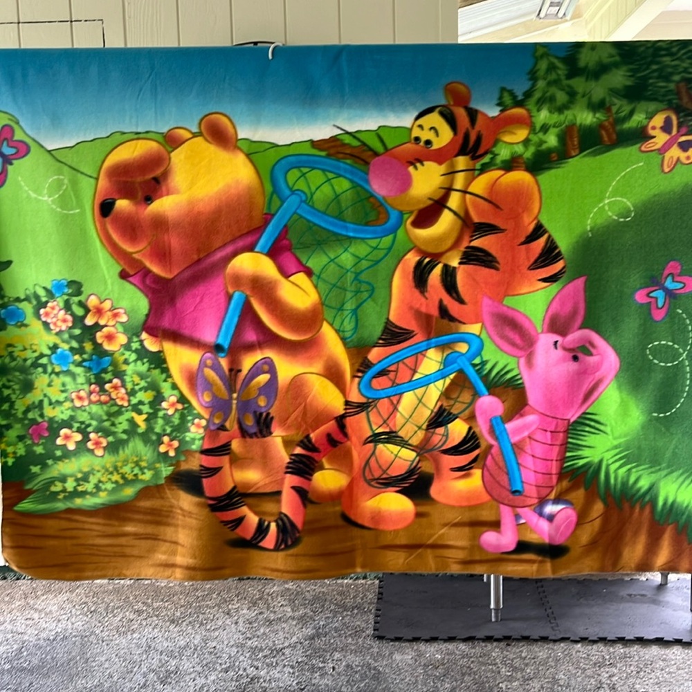 Winnie the Pooh,Tigger & Piglet too fleece blanket W/78X L/63